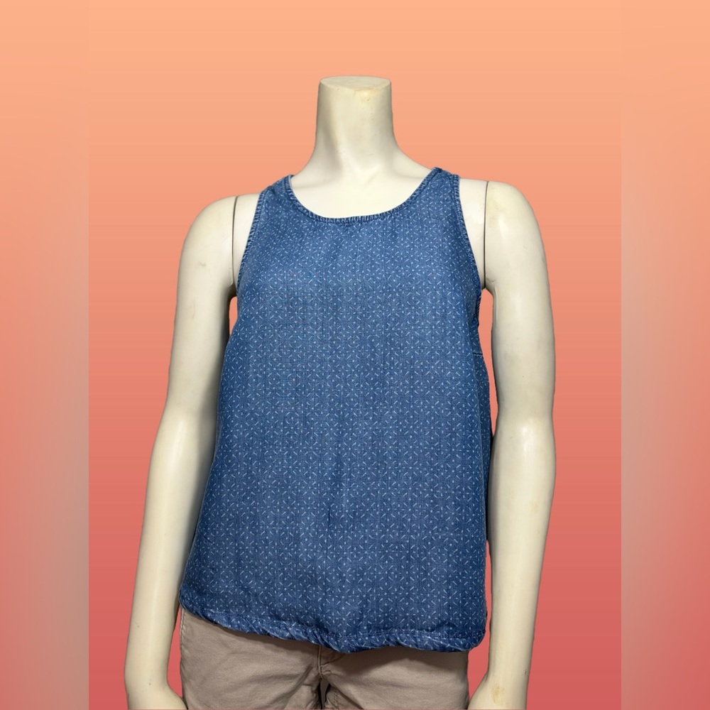Universal Thread Blue Patterned Tank Top